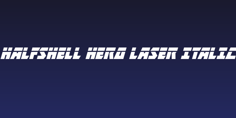 Halfshell Hero Laser Italic Social Header