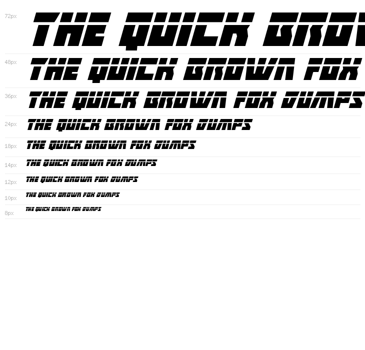 Halfshell Hero Laser Italic Waterfall