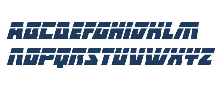 Halfshell Hero Laser Italic Lowercase