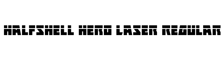 Halfshell Hero Laser Regular  フリーフォントのダウンロード