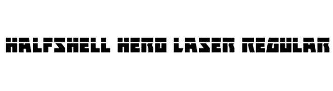 Halfshell Hero Laser Regular  les polices de caractères gratuit tlcharger
