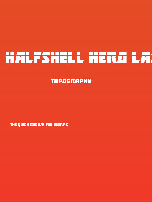 Halfshell Hero Laser Regular Poster