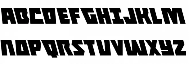 Halfshell Hero Leftalic Font Litere mari