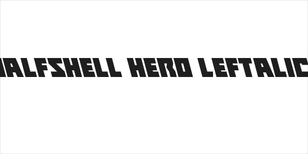 Halfshell Hero Leftalic Logo