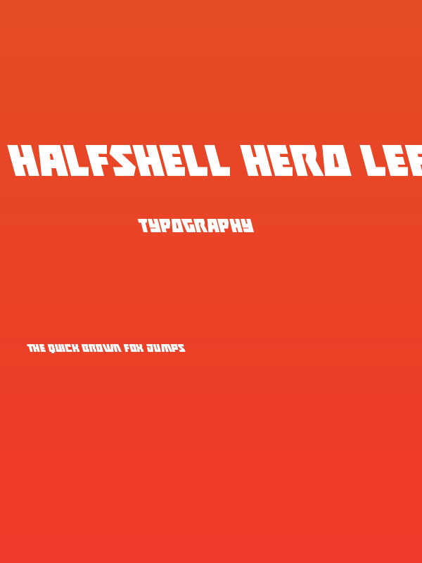 Halfshell Hero Leftalic Poster