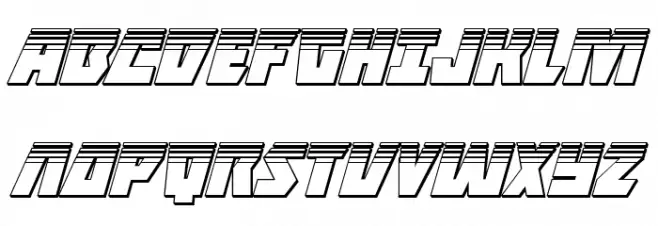 Halfshell Hero Platinum Italic Fonte MAIÚSCULAS