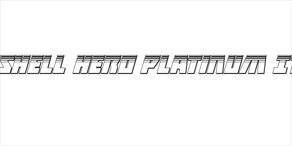 Halfshell Hero Platinum Italic Logo