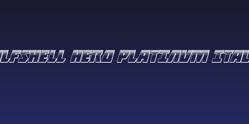 Halfshell Hero Platinum Italic Social Header