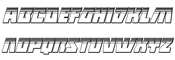 Halfshell Hero Platinum Italic Font LOWERCASE
