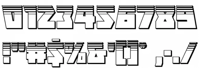 Halfshell Hero Platinum Regular Font OTHER CHARS