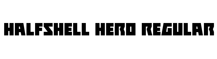 Halfshell Hero Regular Schriftart