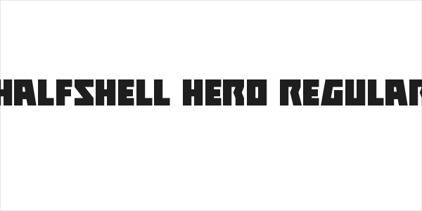 Halfshell Hero Regular Logo