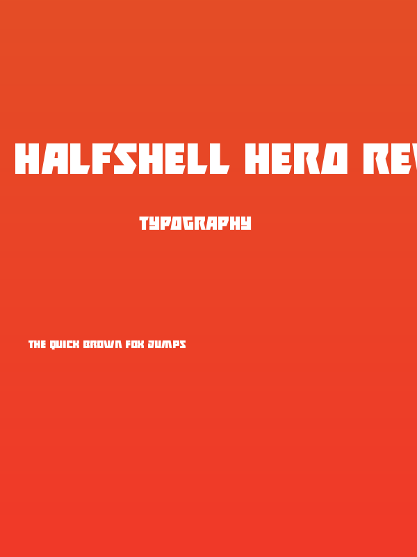 Halfshell Hero Regular Poster