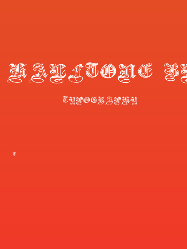 Halftone Black DemiBold Poster