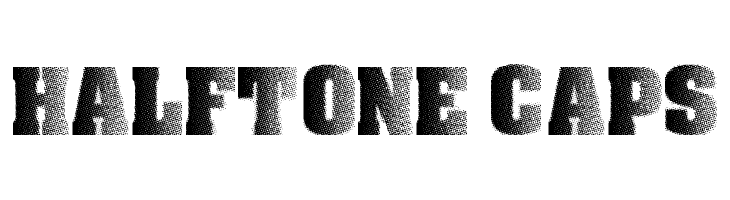Halftone CAPS  font caratteri gratis