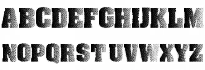 Halftone CAPS Font Litere mici