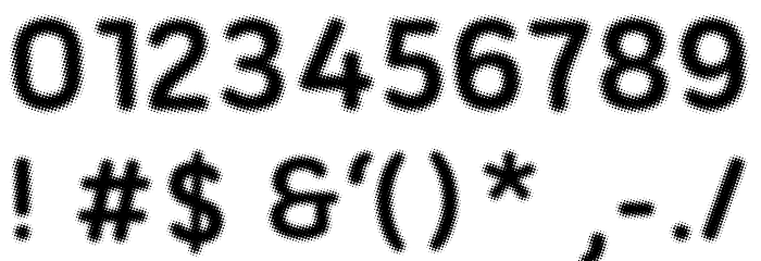 Halftone Font Bold Font OTHER CHARS