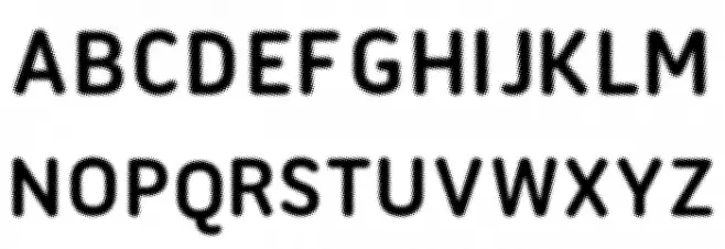 Halftone Font Bold Schriftart Groß