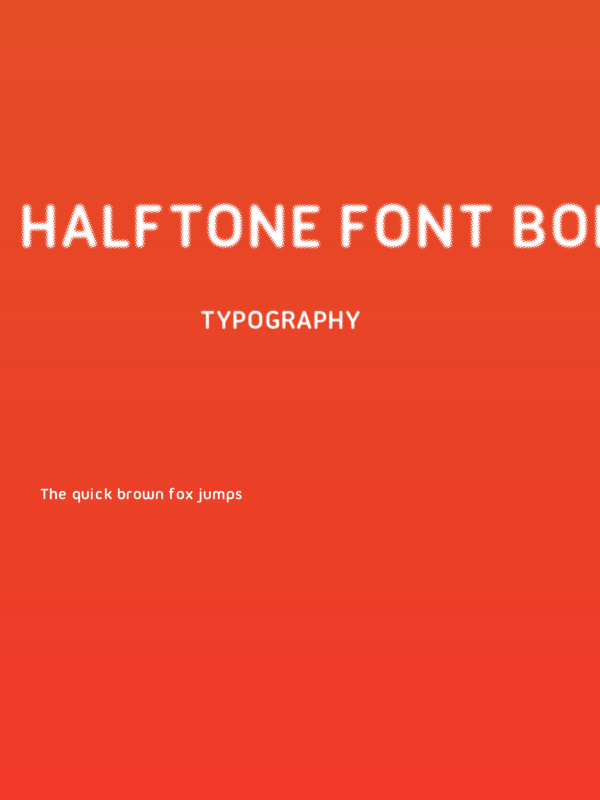 Halftone Font Bold Poster