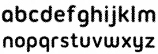Halftone Font Bold Fuentes MINÚSCULAS