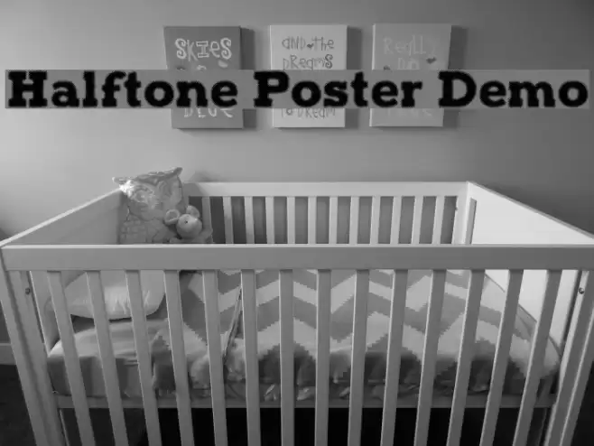 Halftone Poster Demo Шрифта examples