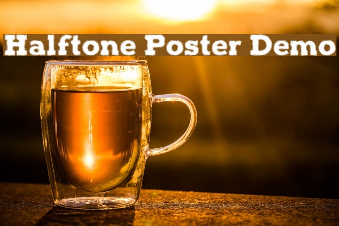 Halftone Poster Demo Font examples