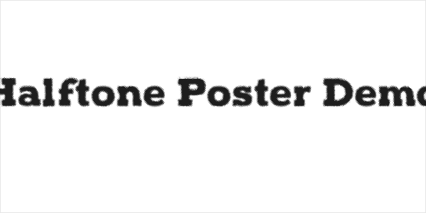 Halftone Poster Demo Logo