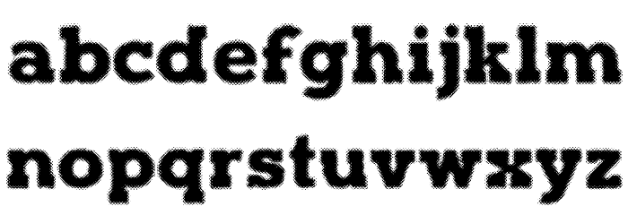 Halftone Poster Demo Font LOWERCASE
