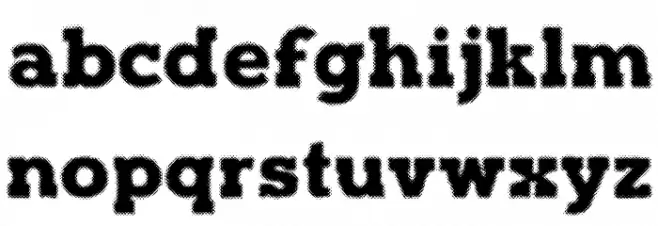 Halftone Poster Demo फ़ॉन्ट लोअरकेस