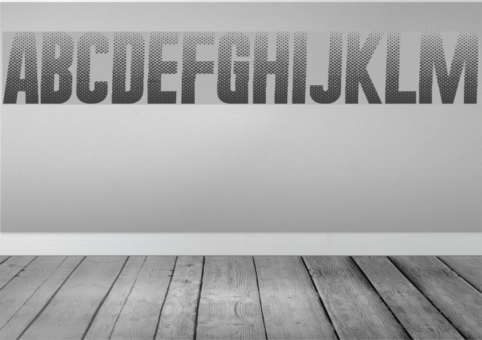 HalftoneNium Font examples