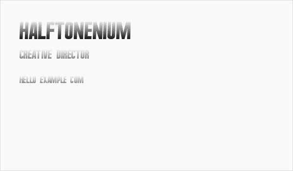 HalftoneNium Business Card