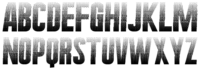 HalftoneNium Font LOWERCASE