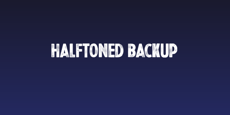 Halftoned Backup Social Header
