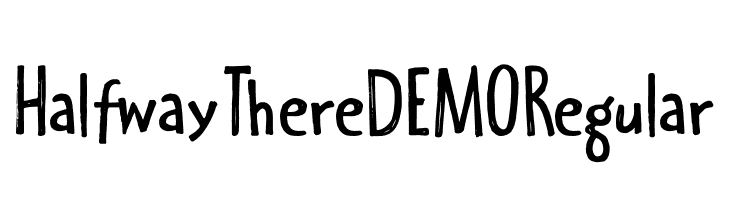 Halfway There DEMO Regular  Free Fonts Download
