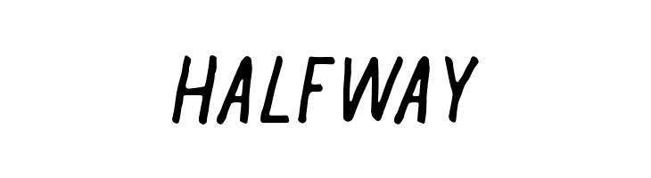 Halfway  नि: शुल्क फ़ॉन्ट्स डाउनलोड