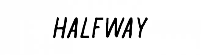 Halfway  font caratteri gratis