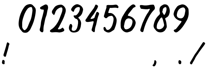Halfway Font OTHER CHARS