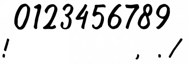 Halfway Font OTHER CHARS