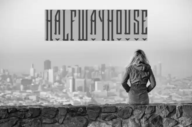 HalfwayHouse Font examples