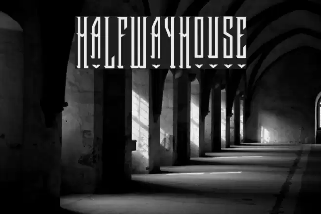 HalfwayHouse Font examples