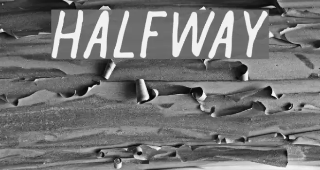 Halfway Font examples