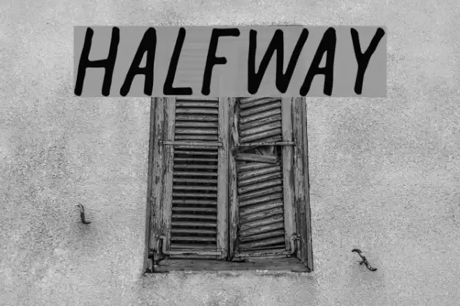 Halfway Font examples