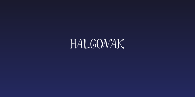 Halgonak Social Header