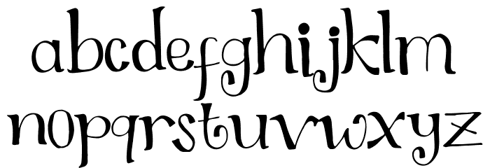 Halgonak Font LOWERCASE