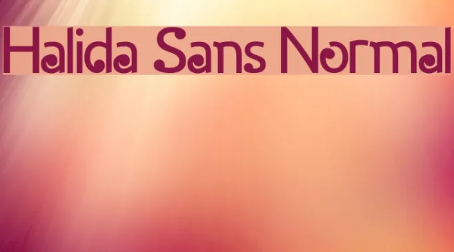 Halida Sans Normal Example 3