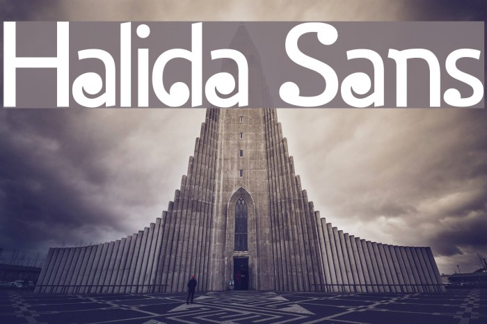 Halida Sans Font examples