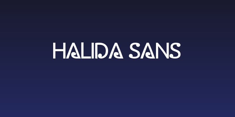 Halida Sans Social Header