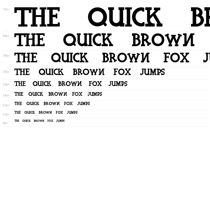 Halidians Blockserif Normal Waterfall