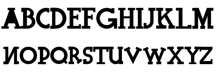 Halidians Blockserif Normal Font LOWERCASE