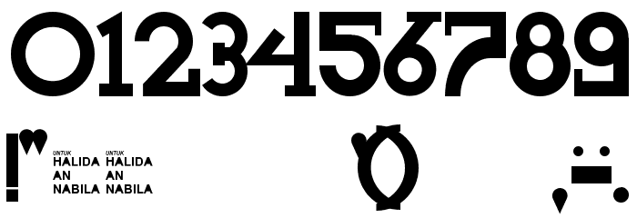 Halidians Blockserif Font OTHER CHARS
